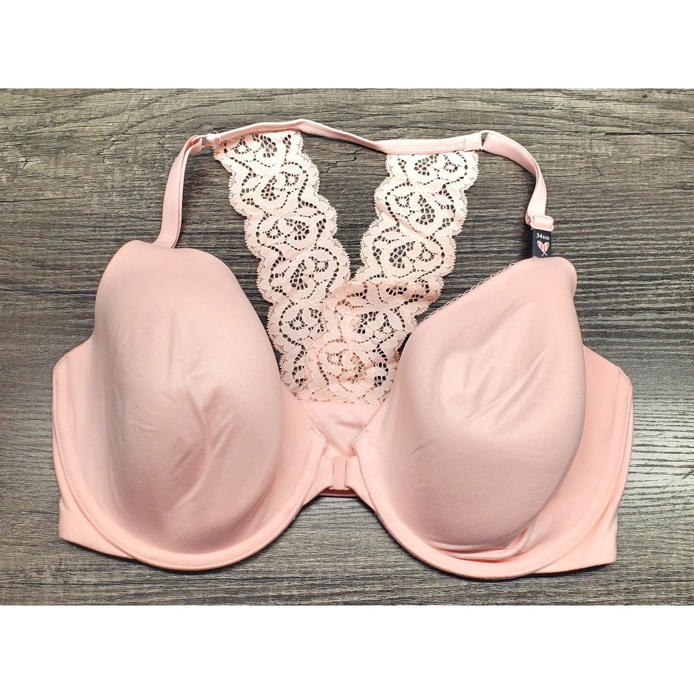 Victoria's Secret Bra 34DD Body By Victoria Racerback Perfect Shape Pink NEW